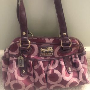 Burgundy Coach Purse